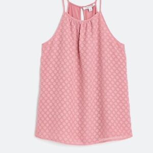 41 Hawthorn Rose Textured Halter Top size L